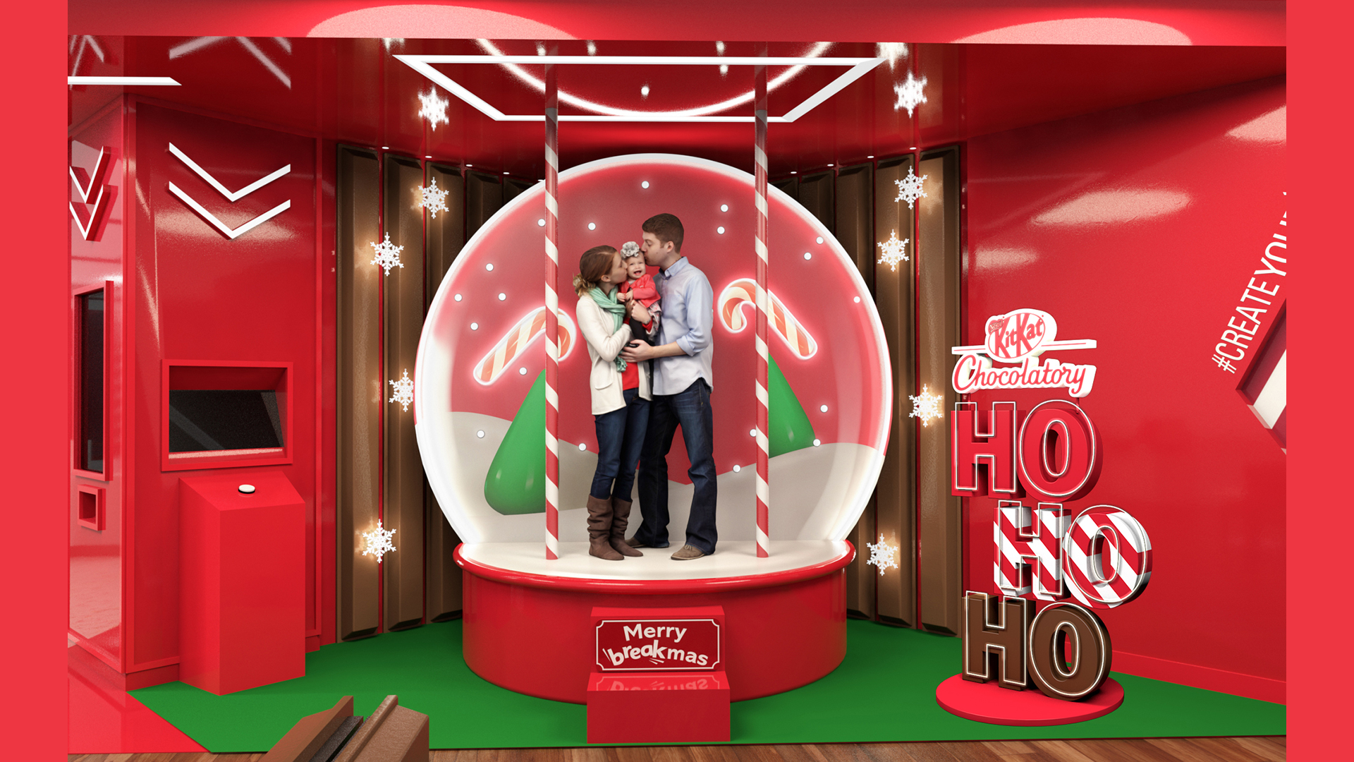 NESTLÉ Ambientação de Loja KitKat Chocolatory Natal